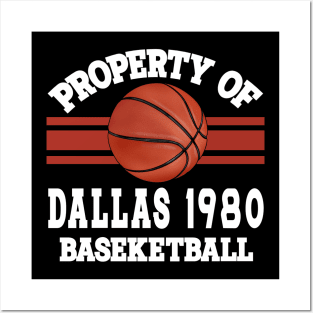 Proud Name Dallas Graphic Property Vintage Basketball Posters and Art